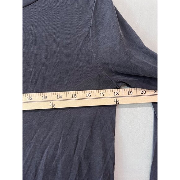 Loft Gray Long Sleeve Ruffled‎ Womens Top Size S - Picture 3 of 9